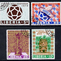 Liberia 1970 Football World Cup set of 4 cto used, SG 1020-23*