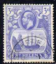 St Helena 1922-37 KG5 Badge Script 3d used SG101