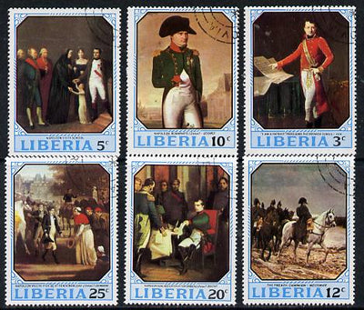Liberia 1970 Napoleon Birth Bicentenary perf set of 6 cto used, SG 1034-39*