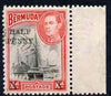 Bermuda 1940 Surcharged 1/2d on 1d used SG122