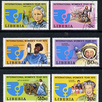 Liberia 1978 International Women's Year set of 6 cto used, SG 1226-31*