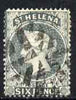 St Helena 1884-94 QV Crown CA 6d grey used SG44