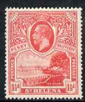 St Helena 1922 KG5 Monochrome 1.5d mounted mint, SG90