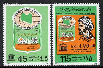 Libya 1980 Scientific Exn - Birth of Avicenna (Philosopher) perf set of 2 unmounted mint, SG 1025-6*