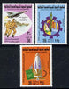 Libya 1978 9th Anniversary of Revolution set of 3 unmounted mint, SG 828-30*
