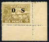 New Guinea 1925-31 Native Village 6d olive-bistre opt'd OS without gum, SG O27