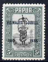 Papua 1935 KG5 Silver Jubilee 5d mounted mint SG153
