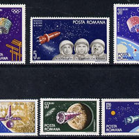 Rumania 1965 Space Navigation set of 6 unmounted mint, SG 3237-42, Mi 2369-74*