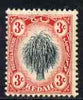 Malaya - Kedah 1912 Rice 3c black & red MCA mounted mint SG2