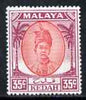 Malaya - Kedah 1950-55 Sultan 35c mounted mint SG85b