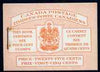 Canada 1953 Booklet 25c orange bi-lingual cover (QEII) usual rusting around staple SG SB49a