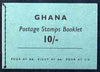 Ghana 1961 Booklet 10s green cover SG SB4