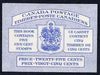 Canada 1954 Booklet 25c blue bilingual stitched cover (Beaver stamps) SG SB52a