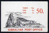Gibraltar 1981 Booklet 50p black & red cover SG SB6