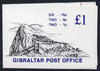 Gibraltar 1981 Booklet £1 black & blue cover SG SB7