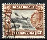 Kenya, Uganda & Tanganyika 1935-37 Mt Kenya KG5 65c used SG117