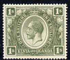 Kenya, Uganda & Tanganyika 1922-27 KG5 1s mounted mint SG87
