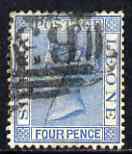 Sierra Leone 1883 QV 4d blue CA used SG26