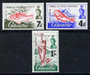 Gibraltar 1966 Sea Angling set of 3, SG 190-92 unmounted mint*