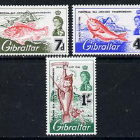 Gibraltar 1966 Sea Angling set of 3, SG 190-92 unmounted mint*