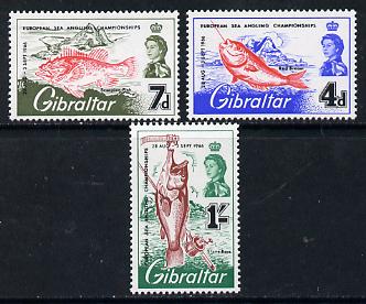 Gibraltar 1966 Sea Angling set of 3, SG 190-92 unmounted mint*