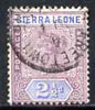 Sierra Leone 1896-97 QV Key Plate Crown CA 2.5d mauve & ult used SG45