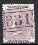 Sierra Leone 1859 QV 6d grey-lilac with B31 cancel, SG2