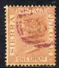 Sierra Leone 1884-91 QV 1s red-brown CA used SG34