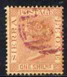 Sierra Leone 1884-91 QV 1s red-brown CA used SG34