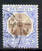 Bermuda 1906-10 KE7 Dry Dock 2 1/2d brown & ultramarine used, SG 40 cat