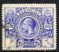Bermuda 1920-21 KG5 Tercentenary (2nd issue) 2.5d bright blue fine used, SG 66