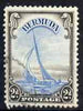 Bermuda 1938-52 KG6 Yacht 2d light blue & sepia good used, SG 112