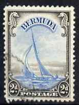 Bermuda 1938-52 KG6 Yacht 2d light blue & sepia good used, SG 112