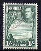 Bermuda 1938-52 KG6 Grape Bay 1s bluish green fine used SG 115a