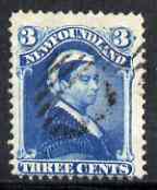 Newfoundland 1880-82 QV 3c blue fine used, SG 47