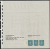 Chile - Paper sample used for Duty stamps with example and technical details, minor wrinkles but extremely rare, sheet size approximately 200 x 200 mm - ex Wiggins Teape