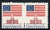 United States 1975 Flag Over Independence Hall 13c imperf between pair unmounted mint, SG 1606a