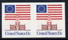 United States 1975 Flag Over Independence Hall 13c imperf pair unmounted mint, SG 1606e