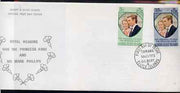 Gilbert & Ellice Islands 1973 Royal Wedding set of 2 on commem cover with first day cancel