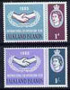 Falkland Islands 1965 International Co-operation Year set of 2 mtd mint SG 221-22