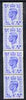 Great Britain 1950-52 KG6 4d light ultramarine vert strip of 4 with coil join, unmounted mint, SG spec Q20c