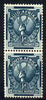 South Africa 1943 Springbok 1/2d blue-green vert coil pair mtd mint SG105