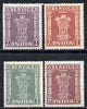 India 1958-71 Official set of 4 high values (1r, 2r, 5r & 10r) unmounted mint, SG O186-89