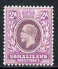 Somaliland 1921 KG5 2a dull & br purple Script mtd mint SG75