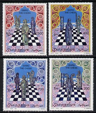 Somalia 1996 Chess perf set of 4 unmounted mint. Note this item is privately produced and is offered purely on its thematic appeal Michel 615-8