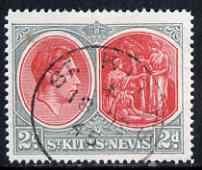 St Kitts-Nevis 1938-50 KG6 2d P14 used SG71b