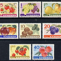 Rumania 1963 Fruits & Nuts set of 8 unmounted mint, SG 3041-48,,Mi 2176-83*