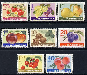 Rumania 1963 Fruits & Nuts set of 8 unmounted mint, SG 3041-48,,Mi 2176-83*