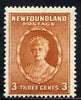 Newfoundland 1932 Queen Mary 3c orange-brown mounted mint SG211