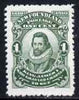 Newfoundland 1910 King James I 1c green P12 mounted mint SG 95